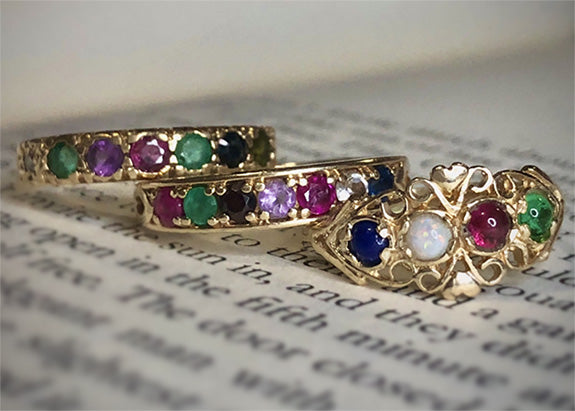 How Acrostic Jewelry Turned Colorful Gemstones Into Hidden Messages of Love