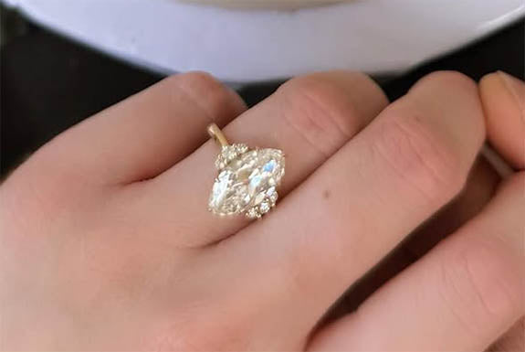 Antique Marquise-Cut Diamond Ring Stars in Josh Groban’s Disneyland Proposal