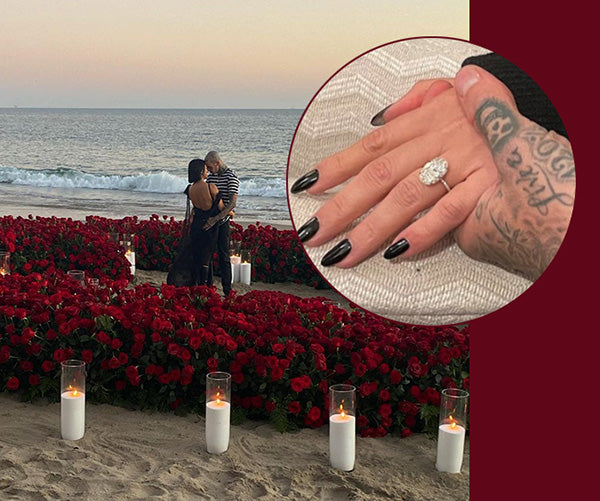 Reality Star Kourtney Kardashian’s Oval Diamond Engagement Ring May Be Worth $1MM