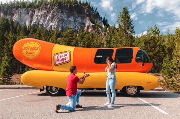 Now You Can Make the 27-Foot-Long Wienermobile Part of Your Epic Marriage Proposal