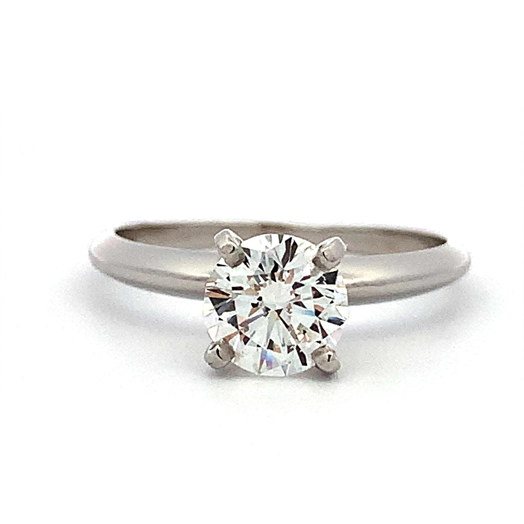 Diamond ring on a white background