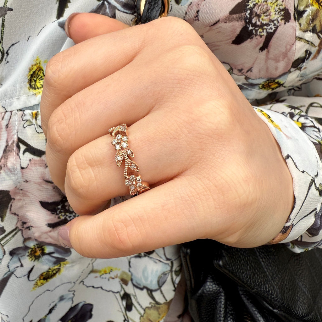 Floral Anniversary Band by Apex, SKU 120-08330, view 2 — Moses Jewelers