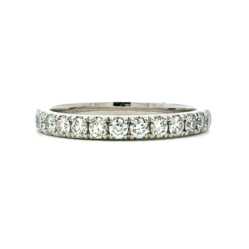 Diamond ring on a white background