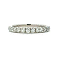 Diamond ring on a white background