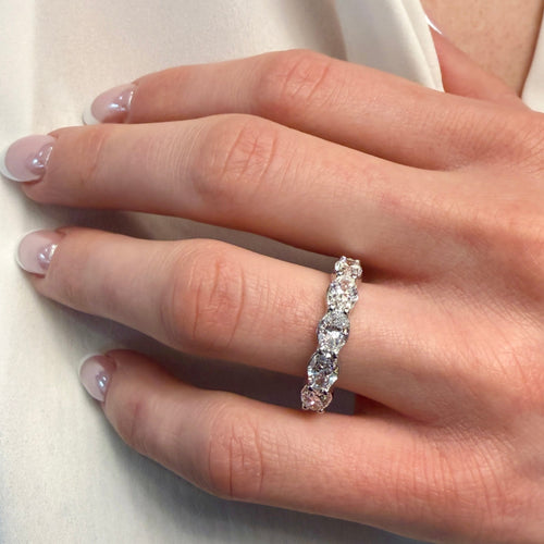 5-Stone Diamond Anniversary Band by Apex, SKU 120-08382, view 2 — Moses Jewelers