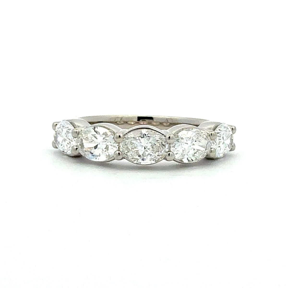 5-Stone Diamond Anniversary Band by Apex, SKU 120-08382, main view — Moses Jewelers