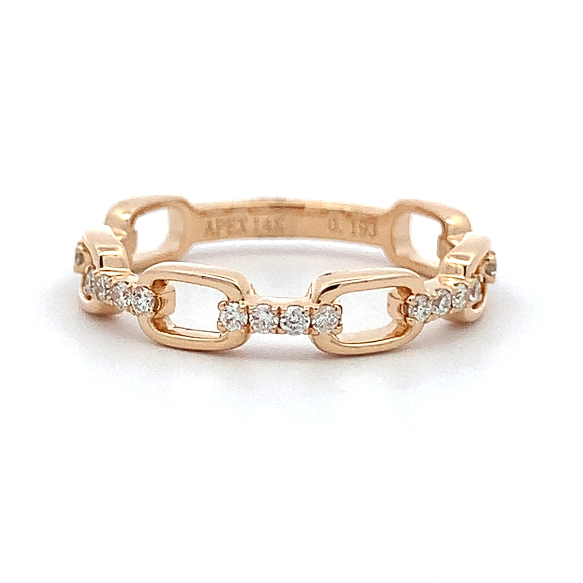 Diamond Chain Link Band by Apex, SKU 130-00180, main view — Moses Jewelers