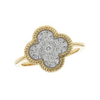 Diamond Quatrefoil Ring by Allison-Kaufman, SKU 130-00168, main view — Moses Jewelers