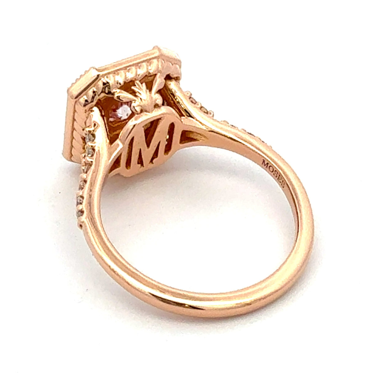 Natural Color Fancy Purplish Pink Diamond Ring by Stuller, SKU 130-00169, view 4 — Moses Jewelers