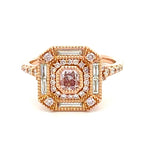 Natural Color Fancy Purplish Pink Diamond Ring by Stuller, SKU 130-00169, main view — Moses Jewelers