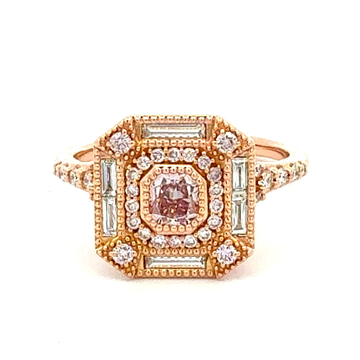 Natural Color Fancy Purplish Pink Diamond Ring by Stuller, SKU 130-00169, main view — Moses Jewelers