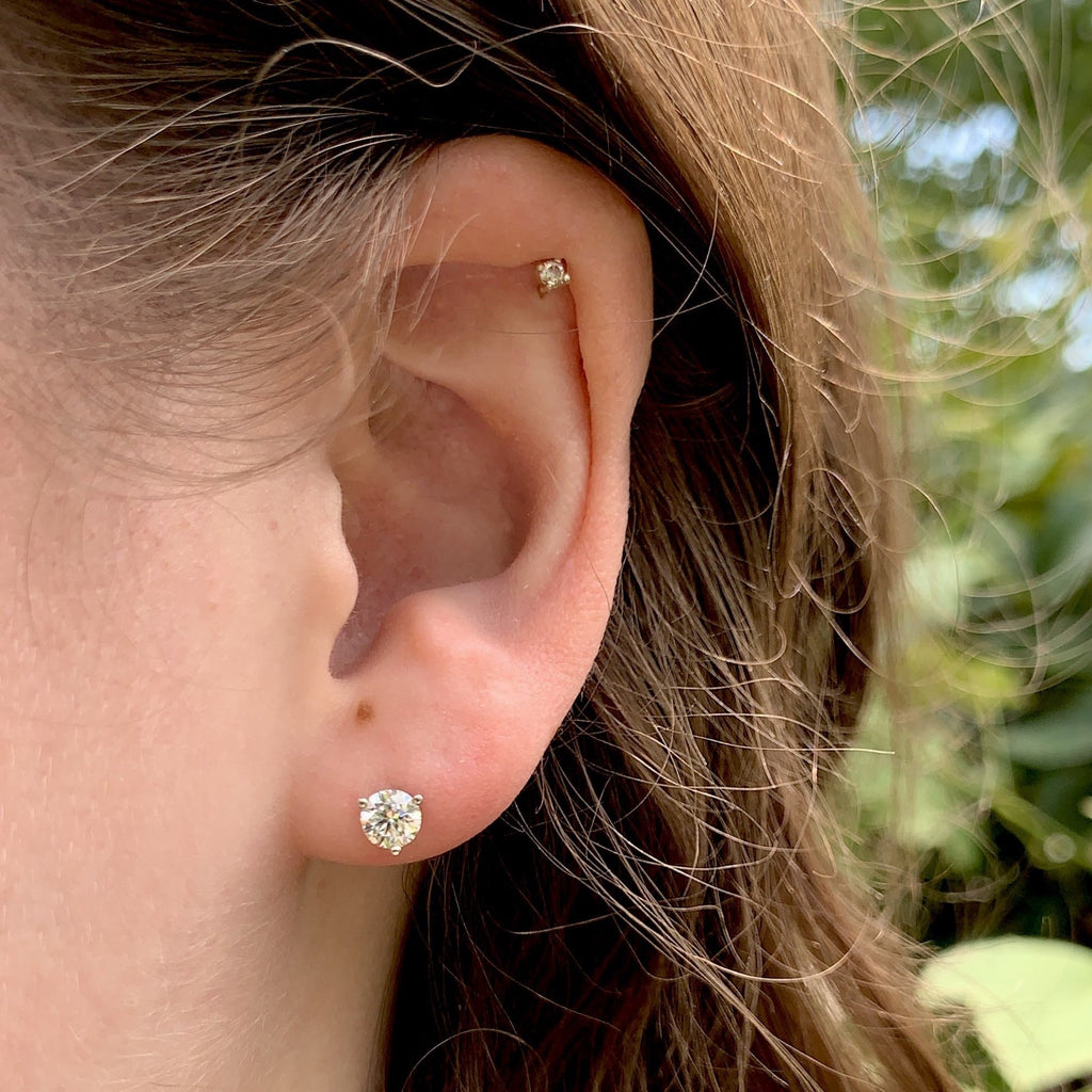 0.72 Carat TW Diamond Stud Earrings by Apex, SKU 150-01053, view 2 — Moses Jewelers