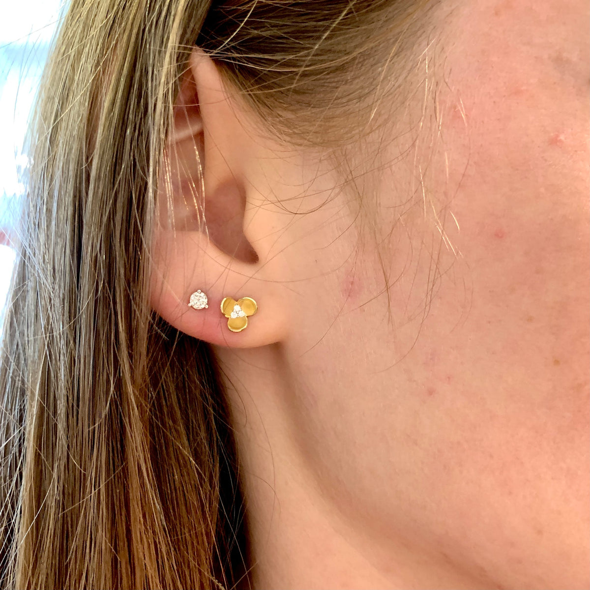Fiori Stud Earrings by Artistry, Ltd, SKU 150-17003, view 2 — Moses Jewelers