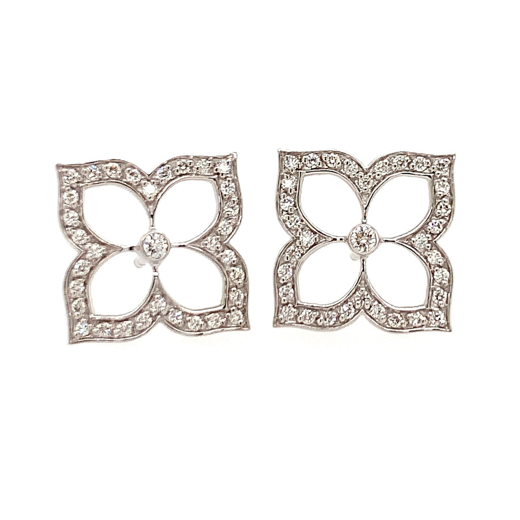 "G-Boutique" Lotus Earrings by Gumuchian Fils Ltd, SKU 150-16648, main view — Moses Jewelers