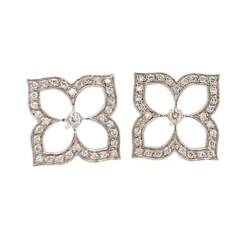 "G-Boutique" Lotus Earrings by Gumuchian Fils Ltd, SKU 150-16648, main view — Moses Jewelers
