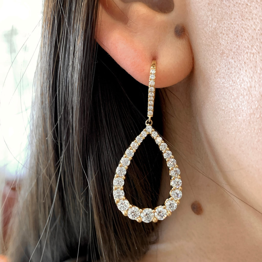Diamond Dangle Earrings by Apex, SKU 150-16839, view 2 — Moses Jewelers