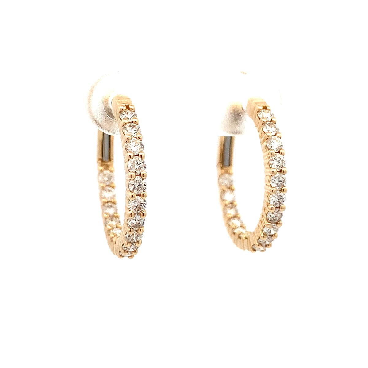 Inside-Out Diamond Hoop Earrings by Apex, SKU 150-16952, main view — Moses Jewelers