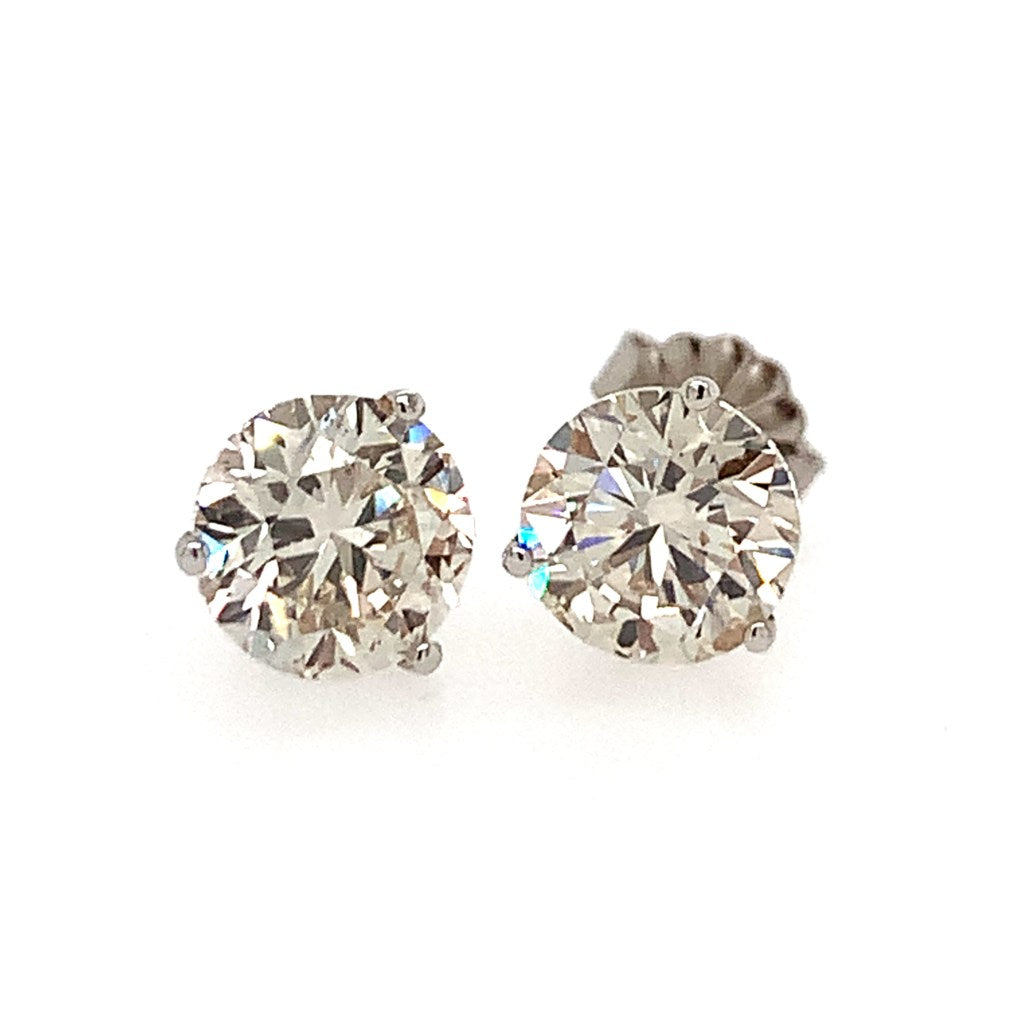 3.15 Carat TW Internally Flawless Diamond Stud Earrings by Apex, SKU 150-16981, main view — Moses Jewelers