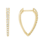 Pointed Diamond Hoops by Artistry, Ltd, SKU 150-17053, main view — Moses Jewelers