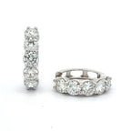 Diamond Huggie Hoop Earrings by Apex, SKU 150-17072, main view — Moses Jewelers