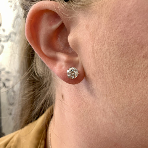 4.38 Carat TW Diamond Stud Earrings by Stuller, SKU 150-17088, view 2 — Moses Jewelers