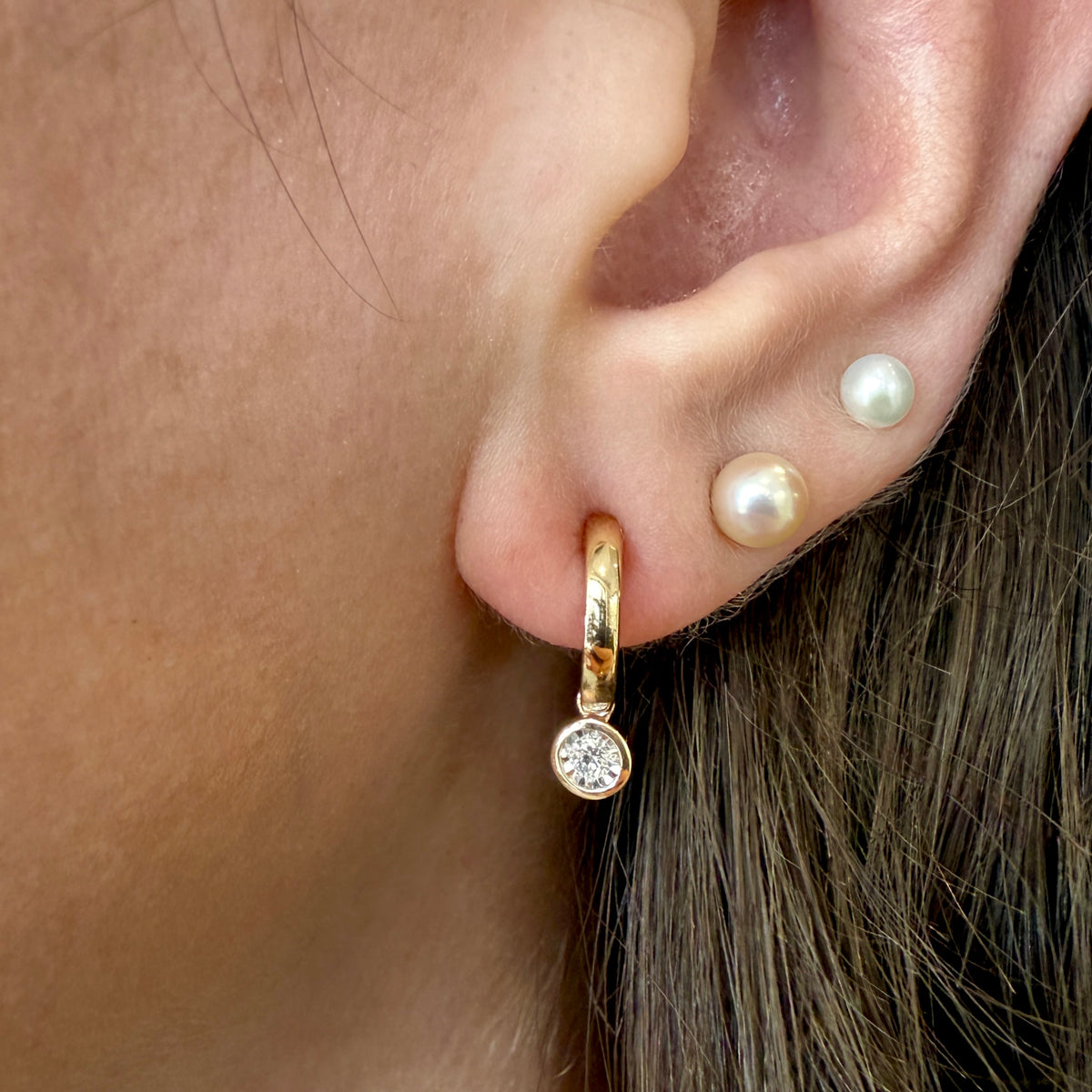 Diamond Drop Earrings