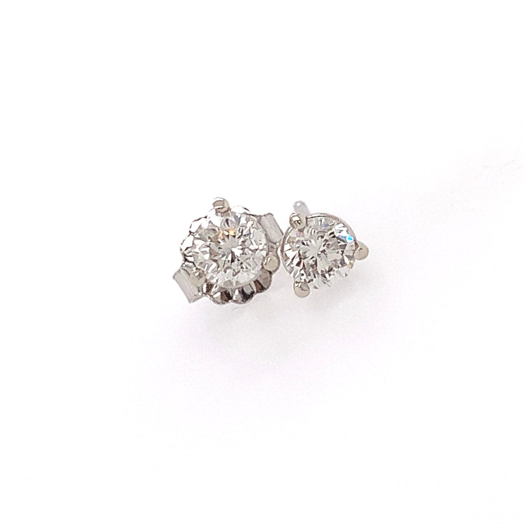 0.61 Carat TW Internally Flawless Diamond Stud Earrings