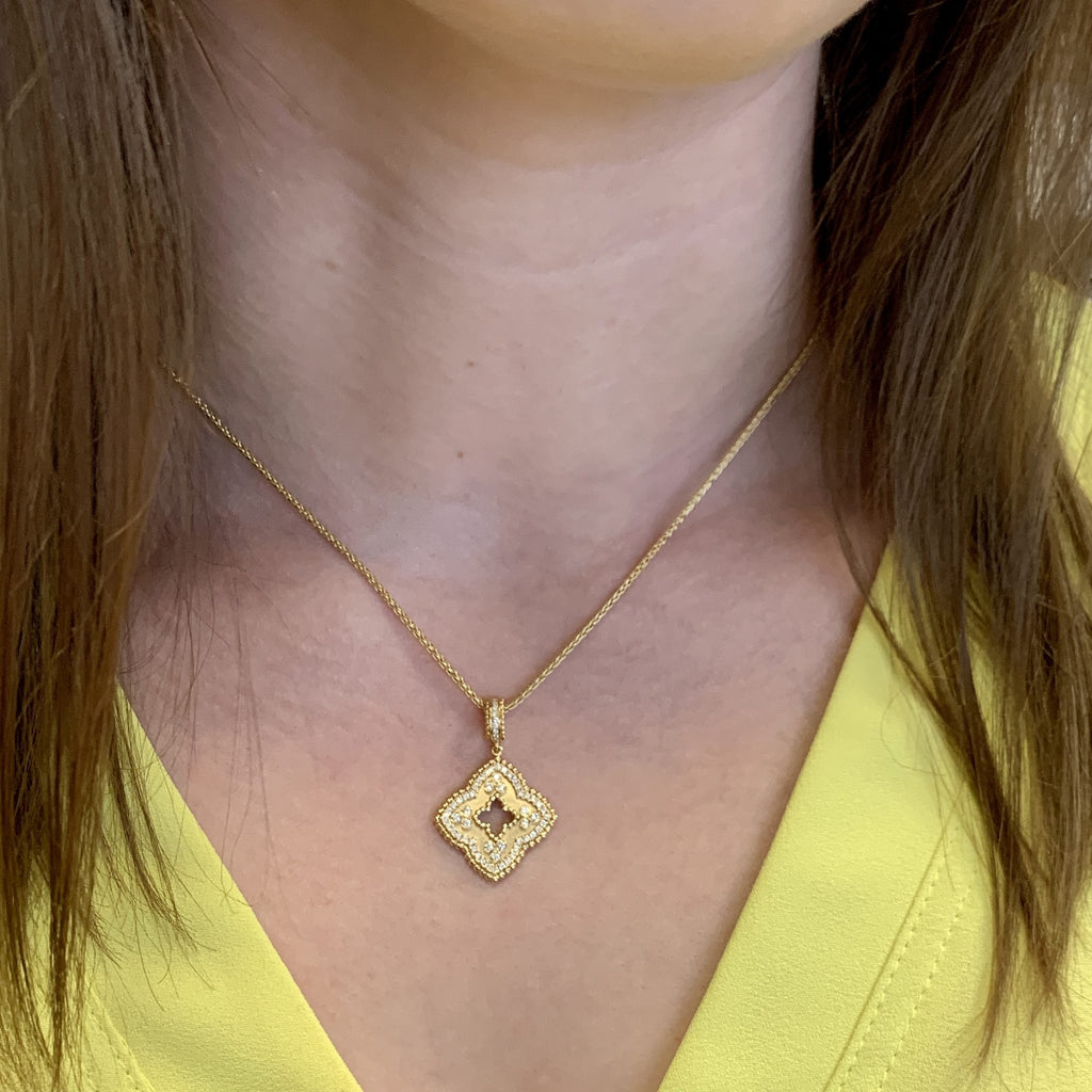Clover Necklace by Doves Jewelry, SKU 160-14530, view 3 — Moses Jewelers
