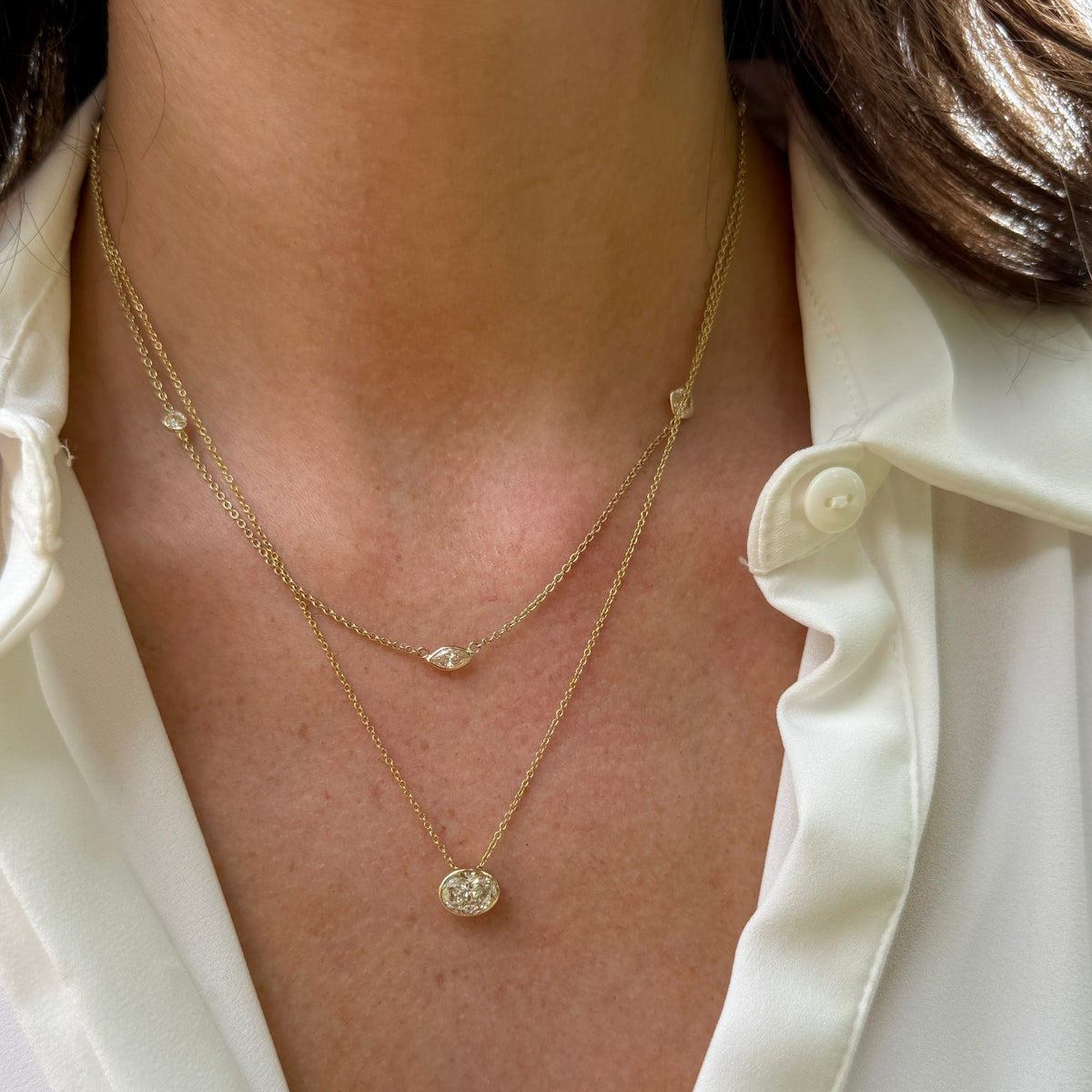 Diamonds by the Yard Necklace by Apex, SKU 160-14686, view 2 — Moses Jewelers