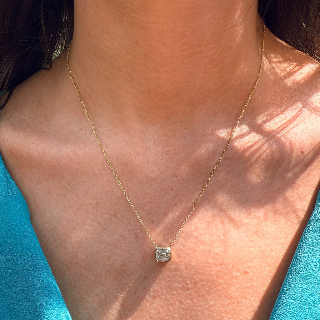Diamond Solitaire Necklace by Stuller, SKU 160-14688, view 2 — Moses Jewelers