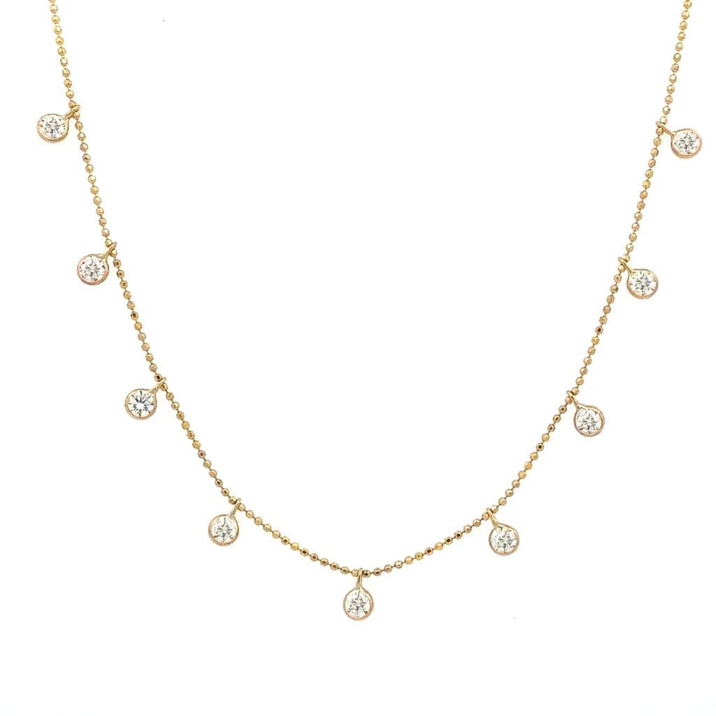 Diamond-Drop Station Necklace by Apex, SKU 160-14709, main view — Moses Jewelers