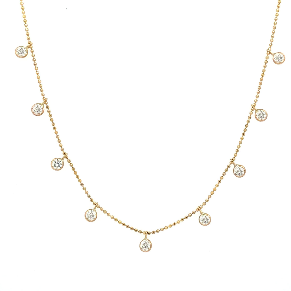 Diamond-Drop Station Necklace by Apex, SKU 160-14709, main view — Moses Jewelers