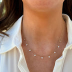 Diamond-Drop Station Necklace by Apex, SKU 160-14709, view 2 — Moses Jewelers