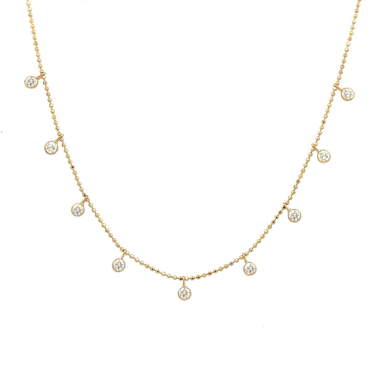 Diamond-Drop Station Necklace by Apex, SKU 160-14708, main view — Moses Jewelers
