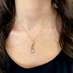 Fancy Vivid Orange-Yellow Diamond Necklace by Stuller, SKU 160-14696, view 3 — Moses Jewelers