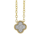 Diamond Quatrefoil Necklace by Allison-Kaufman, SKU 160-14704, main view — Moses Jewelers