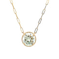 Hidden Halo Diamond Necklace