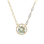 Hidden Halo Diamond Necklace