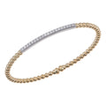 Diamond Flex Cuff by DA Gold Products Corp., SKU 170-03720, main view — Moses Jewelers