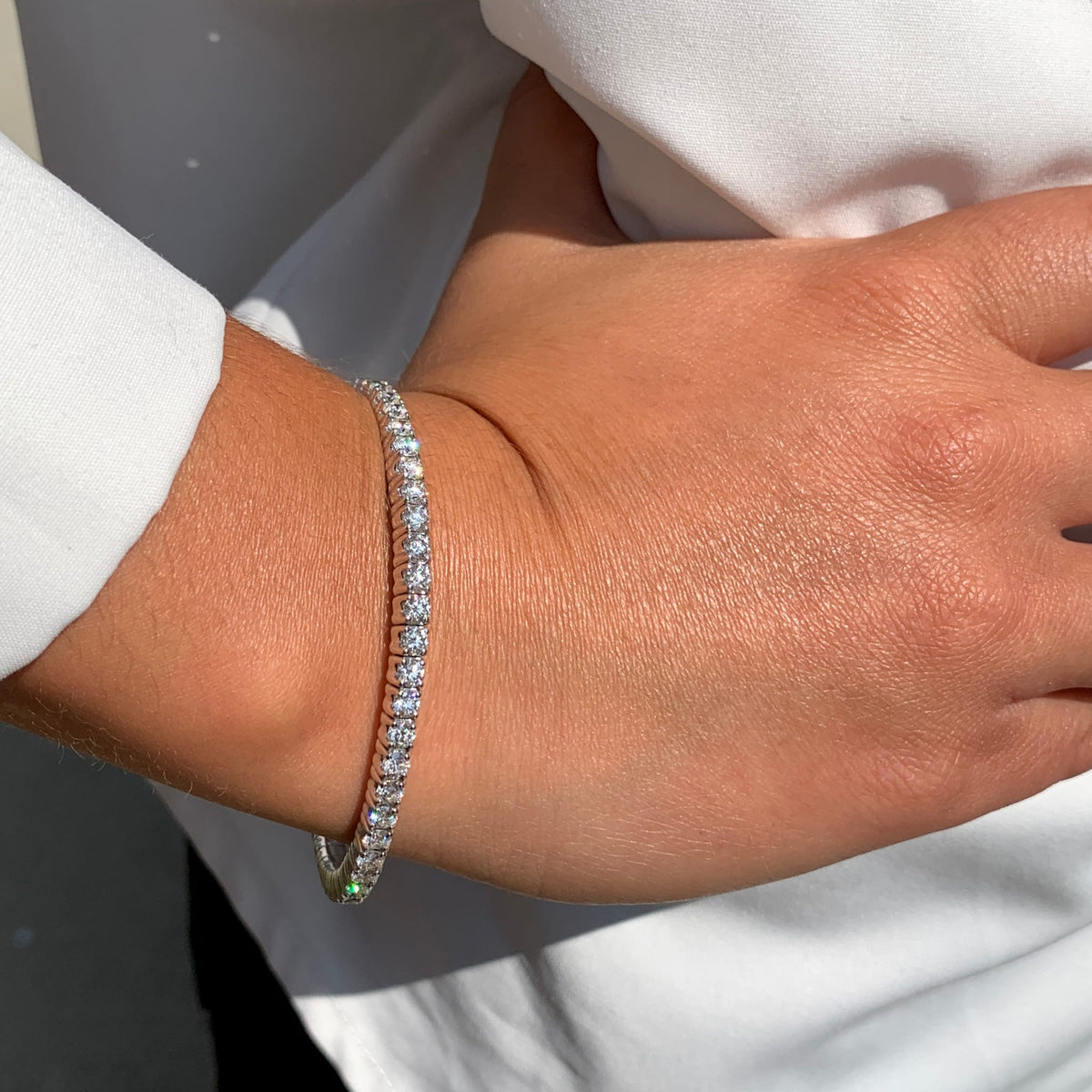 Diamond Stretch Bangle by Apex, SKU 170-03726, view 2 — Moses Jewelers