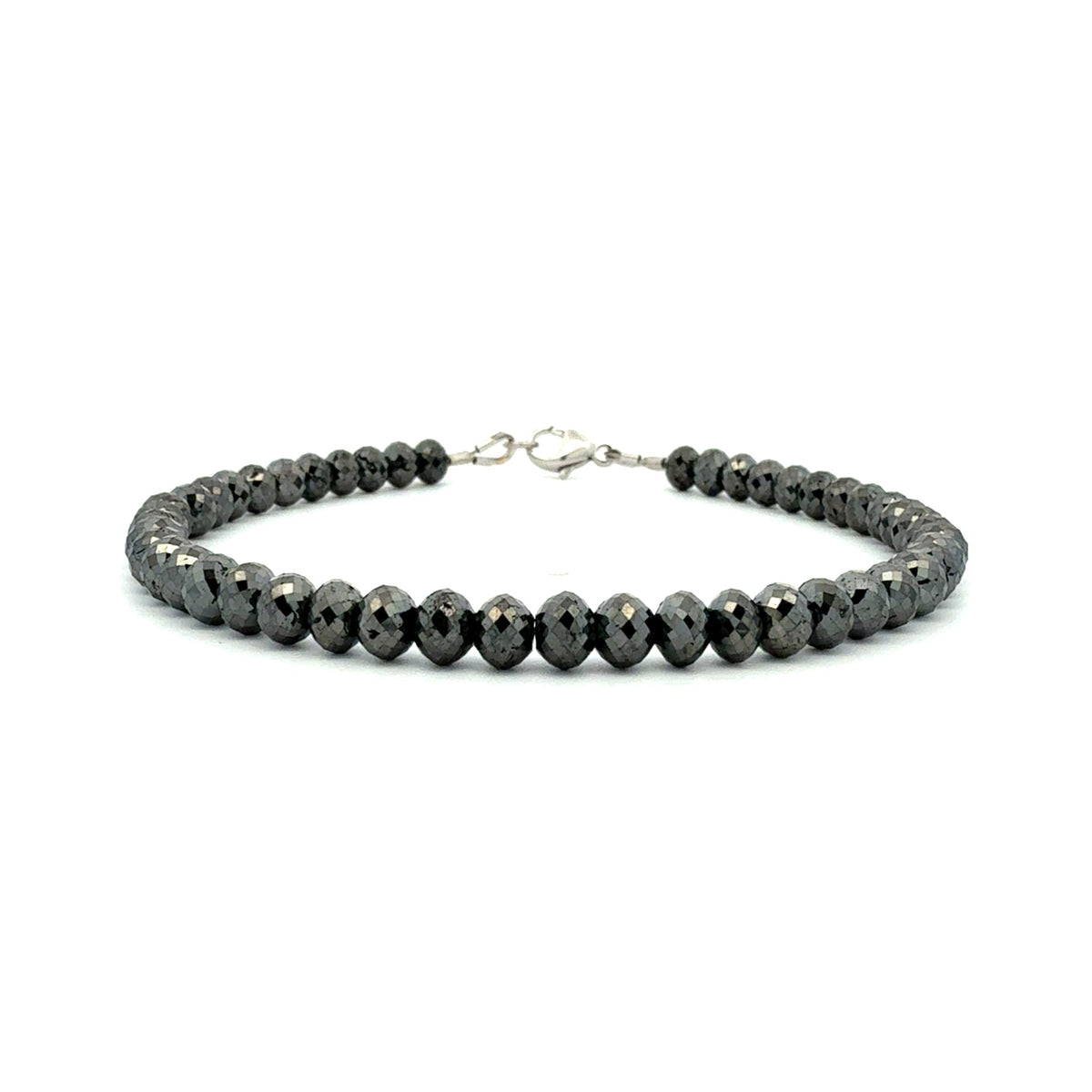 Mirror Ball Black Diamond Bead Bracelet by Manak Jewels, SKU 170-03744, main view — Moses Jewelers