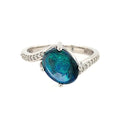 Black Opal Ring by Stuller, SKU 200-06898, main view — Moses Jewelers
