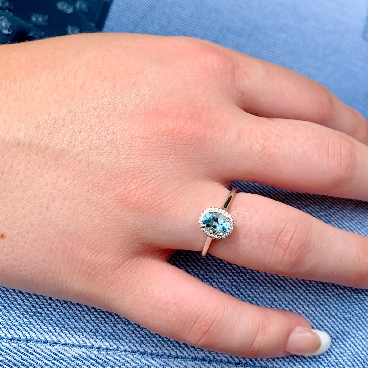 Aquamarine Ring by Coast Diamond, SKU 200-06961, view 2 — Moses Jewelers