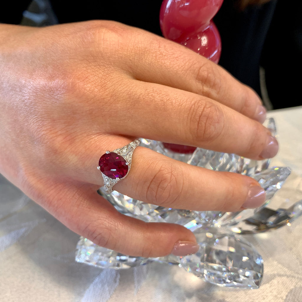 Red Tourmaline Ring by Coast Diamond, SKU 200-06965, view 2 — Moses Jewelers