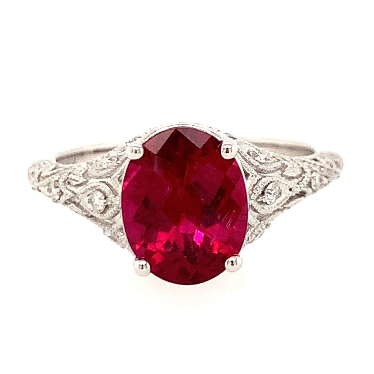 Red Tourmaline Ring by Coast Diamond, SKU 200-06965, main view — Moses Jewelers