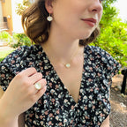 Mother-of-Pearl & Quartz Doublet Ring by Doves Jewelry, SKU 200-06968, view 3 — Moses Jewelers