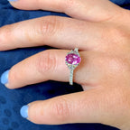 Pink Sapphire Ring by Apex, SKU 200-07070, view 2 — Moses Jewelers