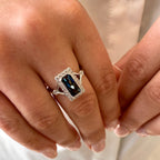 London Blue Topaz Ring by Allison-Kaufman, SKU 200-07105, view 2 — Moses Jewelers