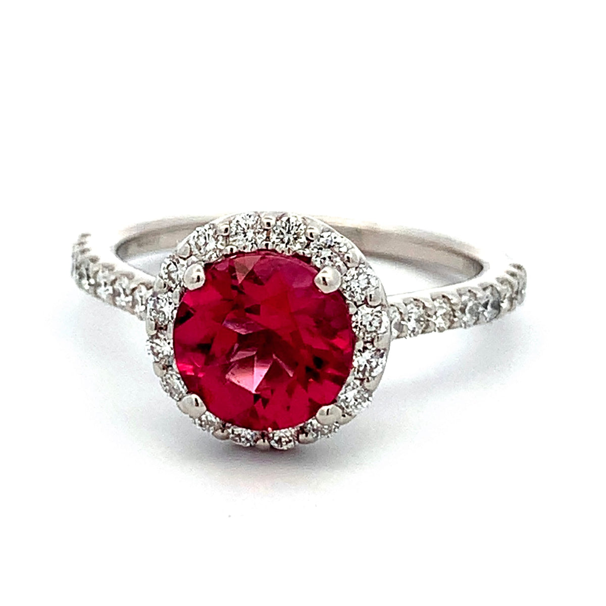 Magenta Rubellite Tourmaline Ring by Moses Street, SKU 200-07107, main view — Moses Jewelers