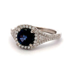 Violet Blue Spinel Ring by Classique Creations, LLC, SKU 200-07110, main view — Moses Jewelers